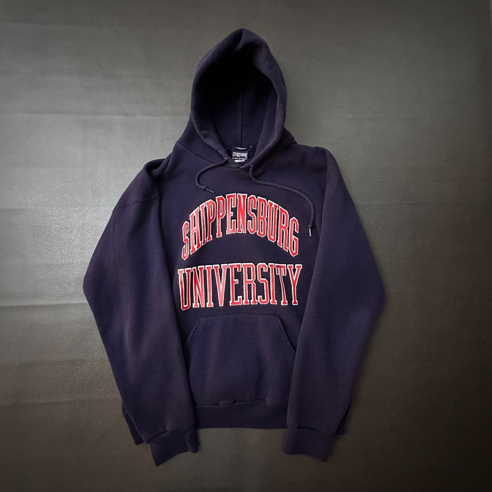 Vintage Shippensburg University Hoodie Mens XL Blue JanSport Made in USA 1990s